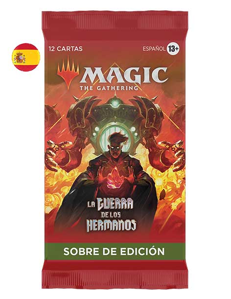 Magic The Gathering Mazo de Commander Estandarte Bruñido de Mishra  (Azul-Negro-Rojo) de La Guerra