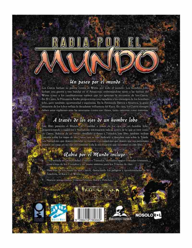 PANTALLA DEL NARRADOR HOMBRE LOBO EL APOCALIPSIS Arte9