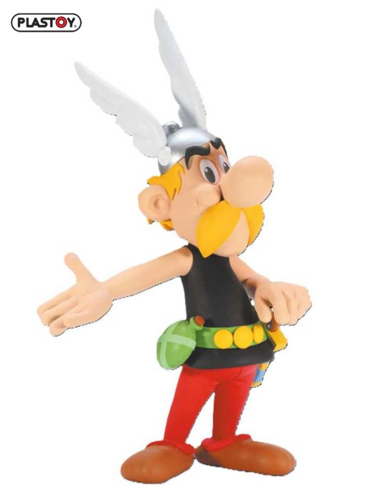 Estatua De Astérix De 23 Cm – Figura De Colección En Pila De Cómics – Plastoy – 2ª Edición